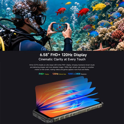 Ulefone Armor 22 Pro IP68/IP69K Rugged Phone 8GB + 128GB 4G NFC