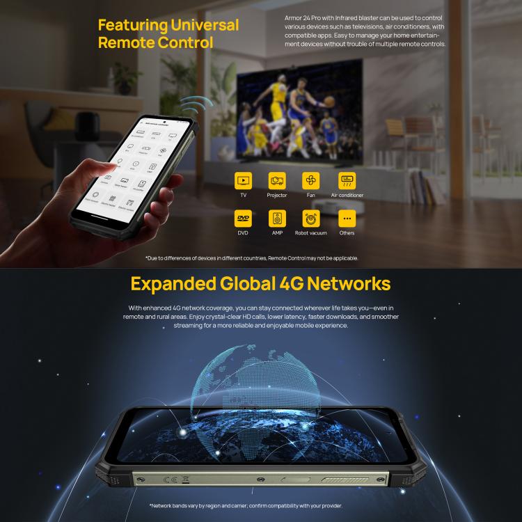 Ulefone Armor 24 Pro IP68/IP69K Rugged Phone 12GB + 256GB Android 16