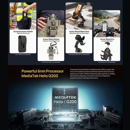 Ulefone Armor 24 Pro IP68/IP69K Rugged Phone 12GB + 256GB Android 16