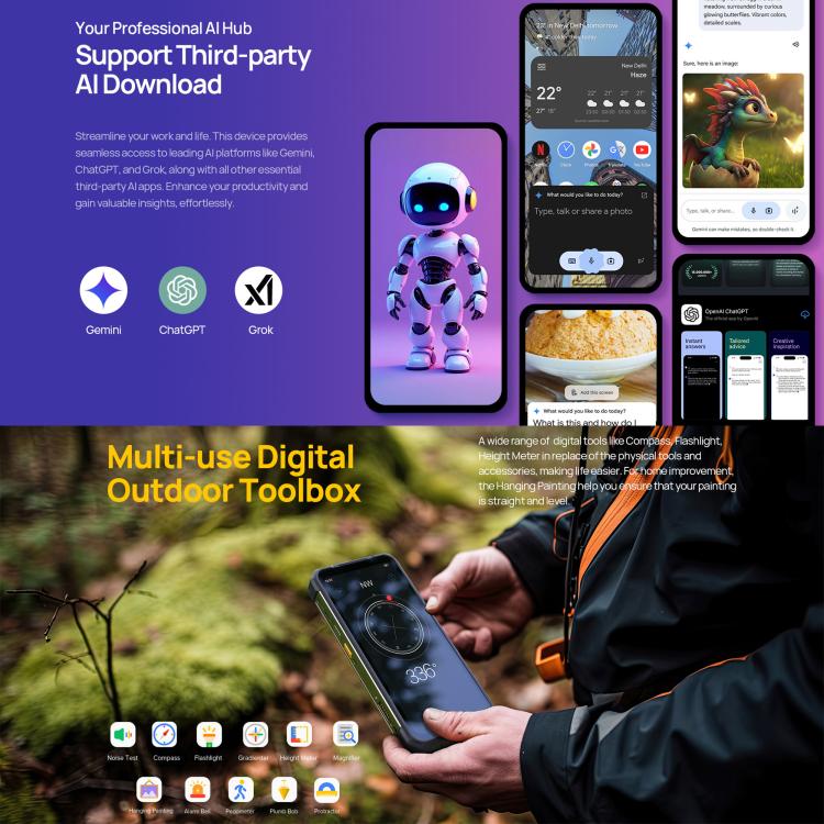 Ulefone Armor 24 Pro IP68/IP69K Rugged Phone 12GB + 256GB Android 16