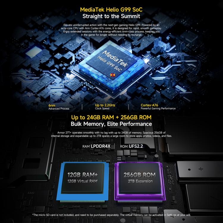 (No Stock) Ulefone Armor 27T+ Rugged Phone 12GB + 256GB Thermal Imager 10600mAh