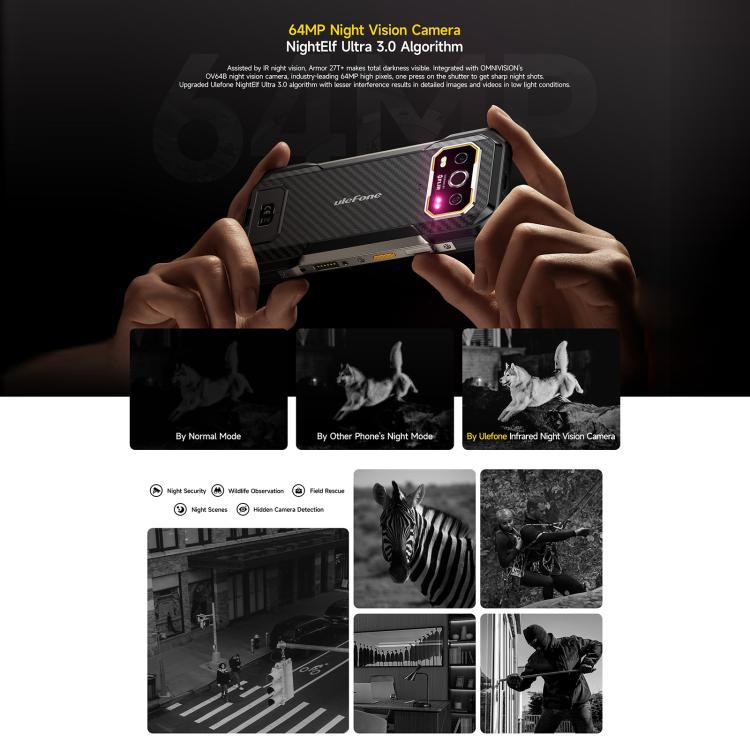 (No Stock) Ulefone Armor 27T+ Rugged Phone 12GB + 256GB Thermal Imager 10600mAh