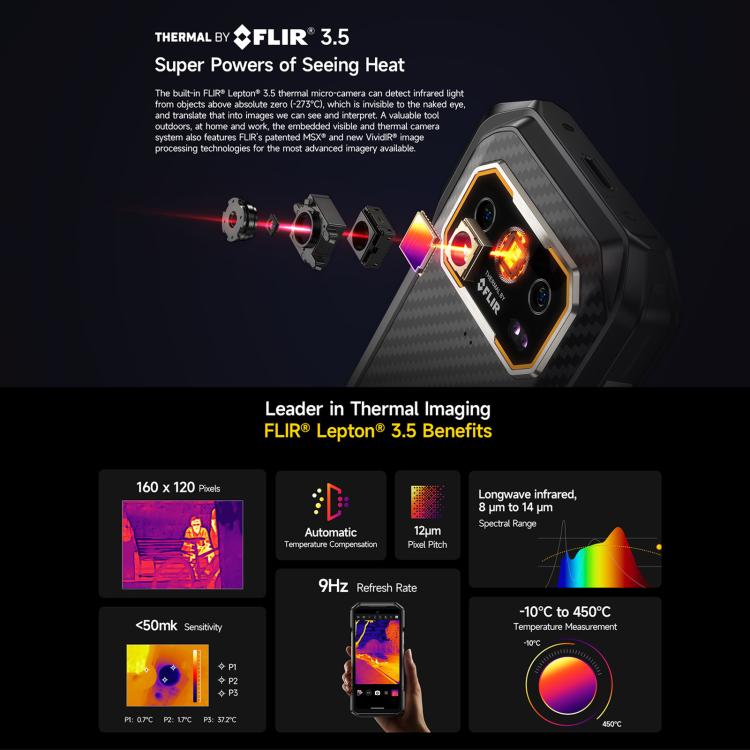(No Stock) Ulefone Armor 27T+ Rugged Phone 12GB + 256GB Thermal Imager 10600mAh