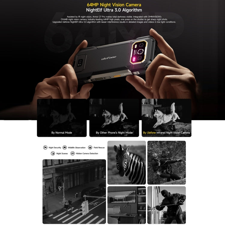 Ulefone Armor 27 Pro Rugged Phone 12GB + 256GB High Capacity Battery 10600mAh