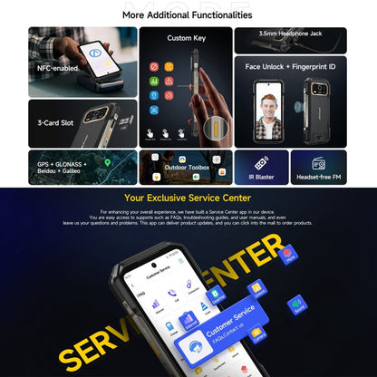 Ulefone Armor 27 Rugged Mobile Phone 24GB + 256GB Android 14 120Hz