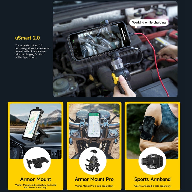 Ulefone Armor 27 Rugged Mobile Phone 24GB + 256GB Android 14 120Hz