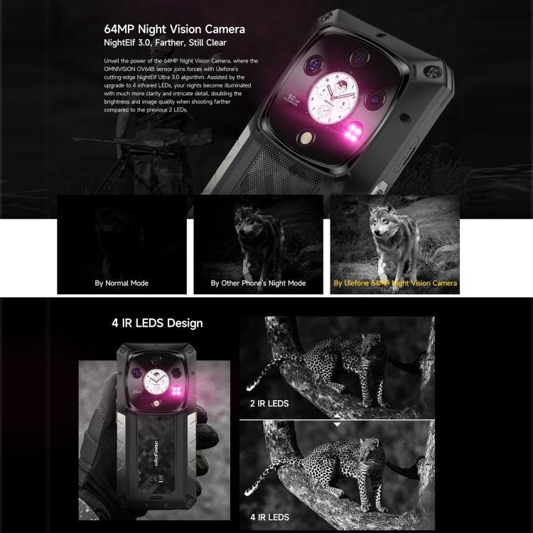Ulefone Armor 28 Pro Rugged Phone 32GB + 512GB 10600mAh 120W Fast Charge 5G