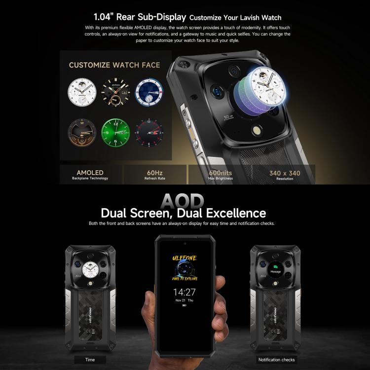 Ulefone Armor 28 Pro Rugged Phone 32GB + 512GB 10600mAh 120W Fast Charge 5G