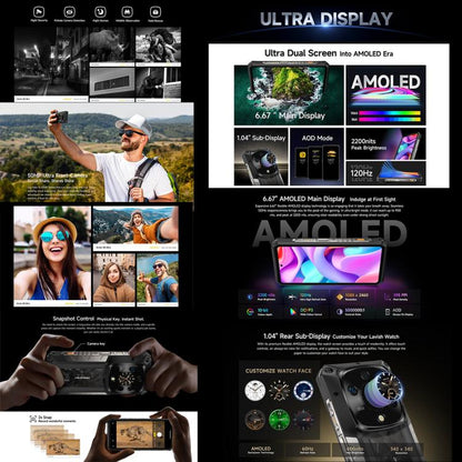 Ulefone Armor 28 Ultra 5G Rugged Phone 32GB + 1TB 10600mAh 120W Fast Charging