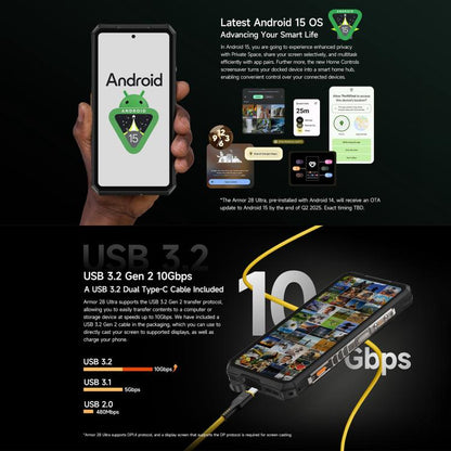 Ulefone Armor 28 Ultra Thermal Version Rugged Phone 32GB + 1TB 120W 10600mAh 5G
