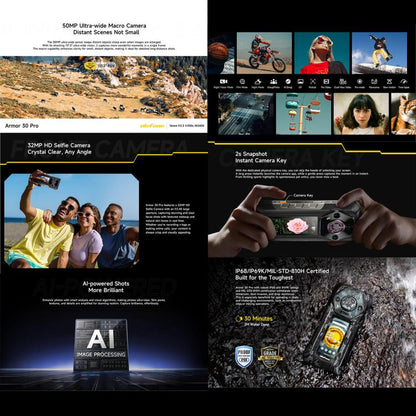 Ulefone Armor 30 Pro Rugged Phone 32GB + 512GB 66W Fast Charging 12800mAh 5G