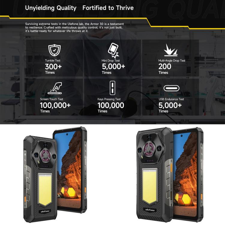 Ulefone Armor 30 Rugged Phone 24GB + 512GB 12800mAh 66W Fast Charging Android 15