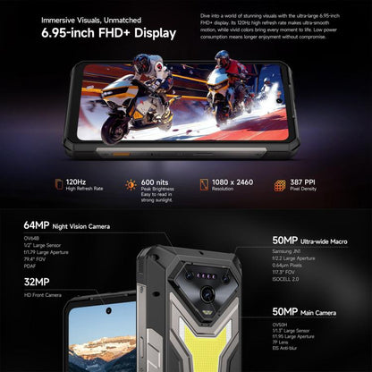 Ulefone Armor 34 Plus Rugged Phone 32GB/512GB Android 15 66W 25500mAh 5G