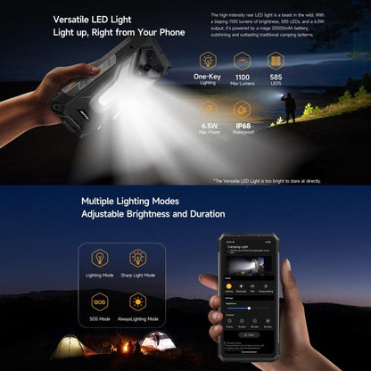 Ulefone Armor 34 Plus Rugged Phone 32GB/512GB Android 15 66W 25500mAh 5G