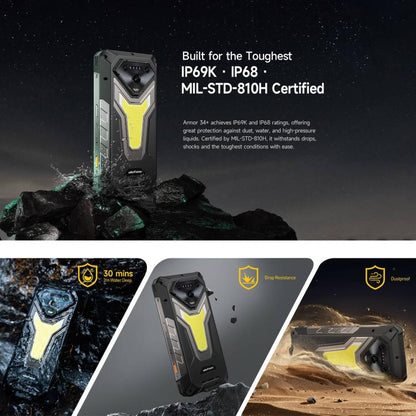 Ulefone Armor 34 Plus Rugged Phone 32GB/512GB Android 15 66W 25500mAh 5G