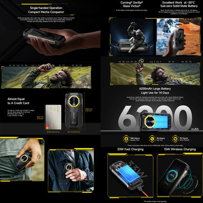 Ulefone Armor Mini 20 Pro Rugged Smartphone 6200mAh Battery 16GB + 256GB 5G