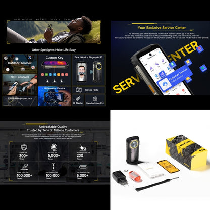 Ulefone Armor Mini 20T Pro Rugged Smartphone 6200mAh Battery 16GB + 256GB 5G