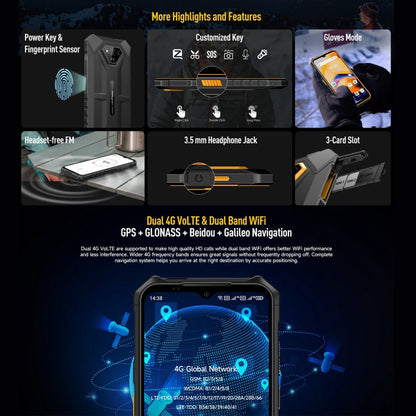 Ulefone Armor X13 Rugged Smartphone 6320mAh Battery 12GB + 64GB Android 13