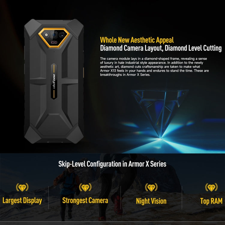 Ulefone Armor X13 Rugged Smartphone 6320mAh Battery 12GB + 64GB Android 13