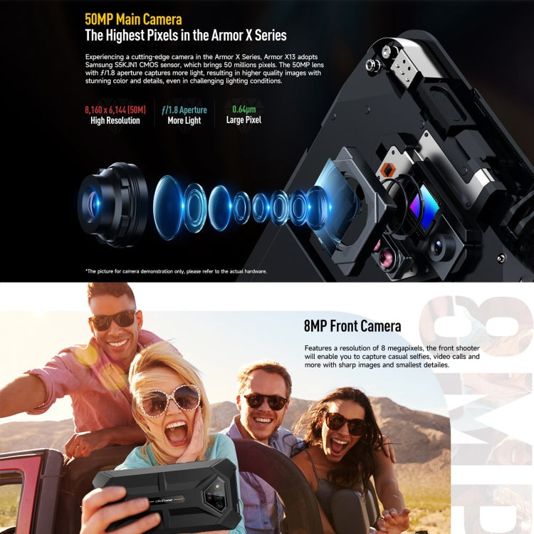 Ulefone Armor X13 Rugged Smartphone 6320mAh Battery 12GB + 64GB Android 13