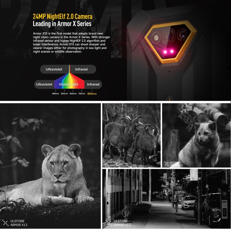 Ulefone Armor X13 Rugged Smartphone 6320mAh Battery 12GB + 64GB Android 13
