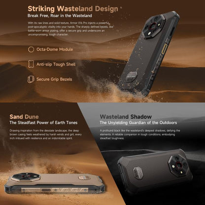 Ulefone Armor X16 Pro Android 15 Rugged Phone 16GB + 256GB 10360mAh 5G