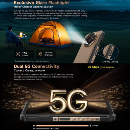 Ulefone Armor X16 Pro Android 15 Rugged Phone 16GB + 256GB 10360mAh 5G