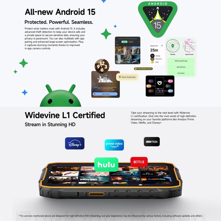 Ulefone RugKing 4 Pro 8GB + 256GB IP68/IP69K Rugged Phone Android 15 10200mAh