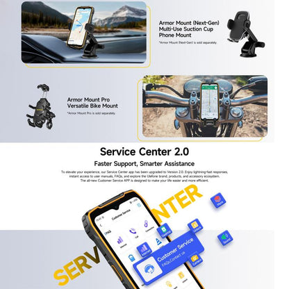 Ulefone RugKing 4 Pro 8GB + 256GB IP68/IP69K Rugged Phone Android 15 10200mAh