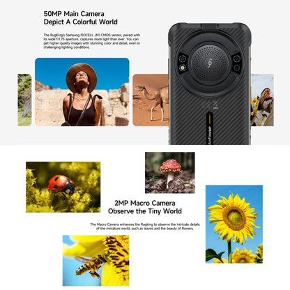 Ulefone RugKing Rugged Phone 16GB + 256GB IP68/IP69K Android 15
